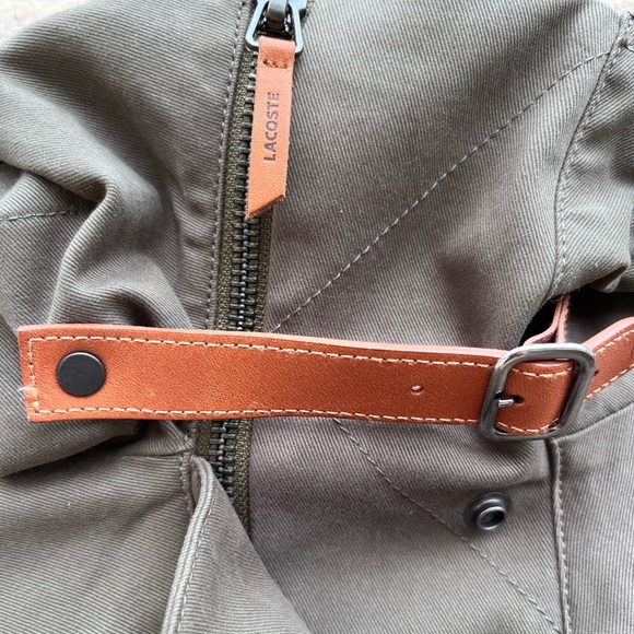 Lacoste Utility Jacket with Leather Trim - Picture 3 of 12